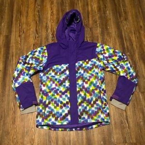Arctix Jacket Girls Large Purple Suncatcher Insulated Full Zip Outdoor Hooded